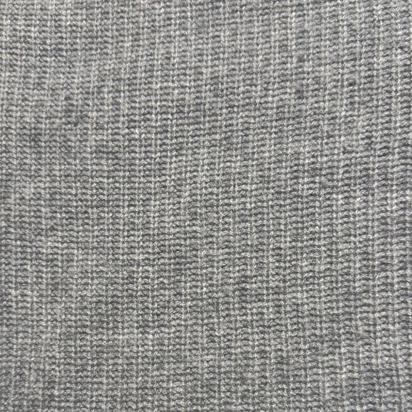 JENNI KAYNE Cashmere Fisherman Sweater Gray Crewneck Minimal Preppy Women's SM - Picture 10 of 12